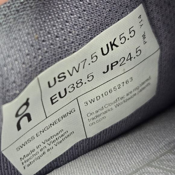 NEW On Cloud The Roger Advantage Womens Size 7.5 Court Tennis Shoes White Fossil - Picture 10 of 12